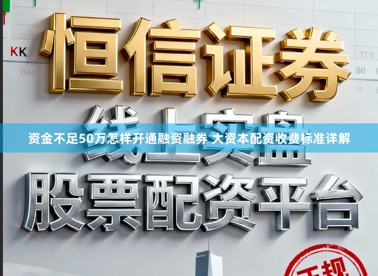 资金不足50万怎样开通融资融券 大资本配资收费标准详解